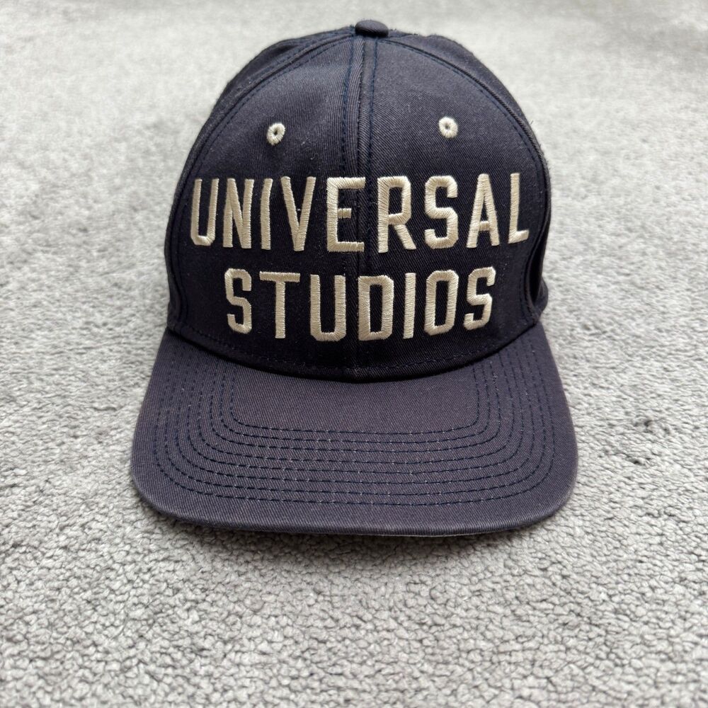 Universal Studios Snapback Hat Cap Mens OSFM Navy Blue Embroidered Souvenir
